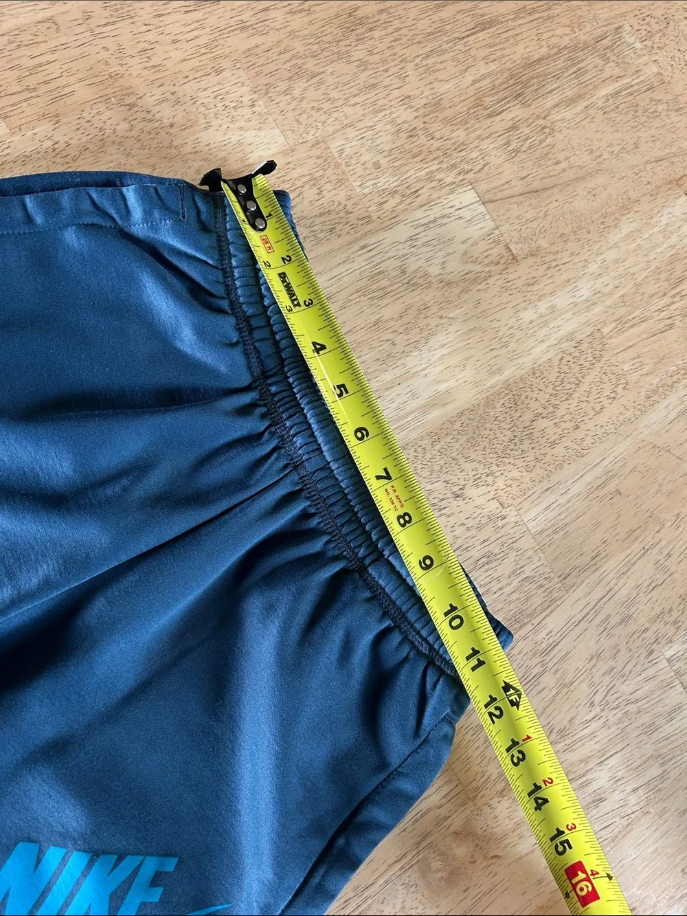 Nike Boys' Dark Navy Athletic Shorts with Teal Logo